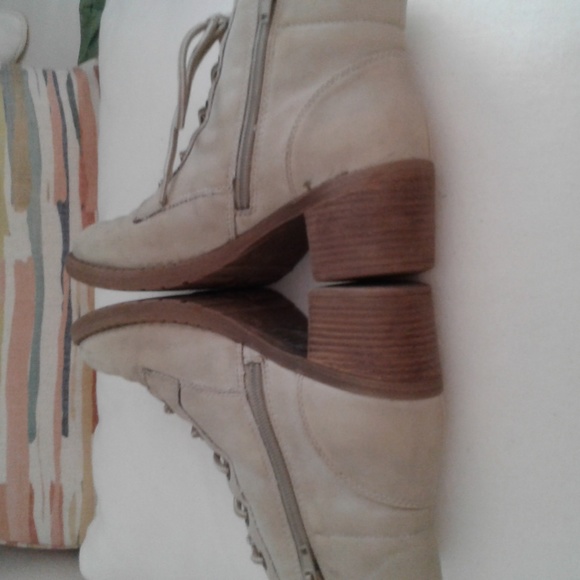 Pop Girls Light Tan Ankle Boots - Picture 3 of 7